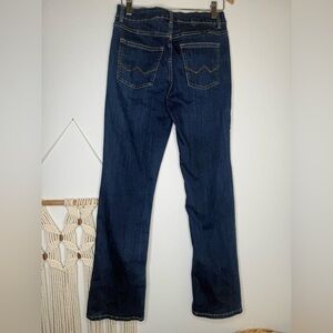 Wrangler Jean Blue Boot Cut Flare Leg Jeans dark wash denim